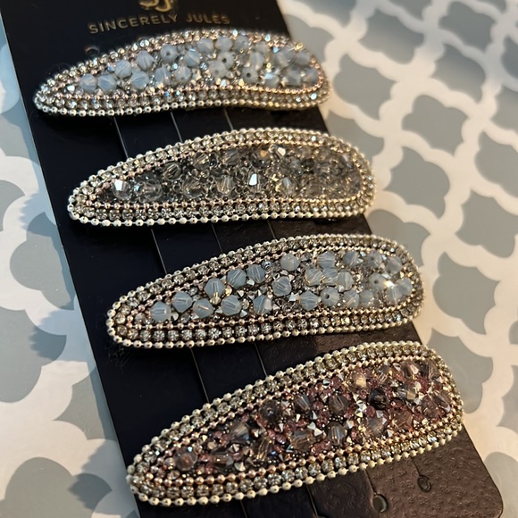 Sincerly Jules Other - Rhinestone Hair Clips - Sincerely Jules